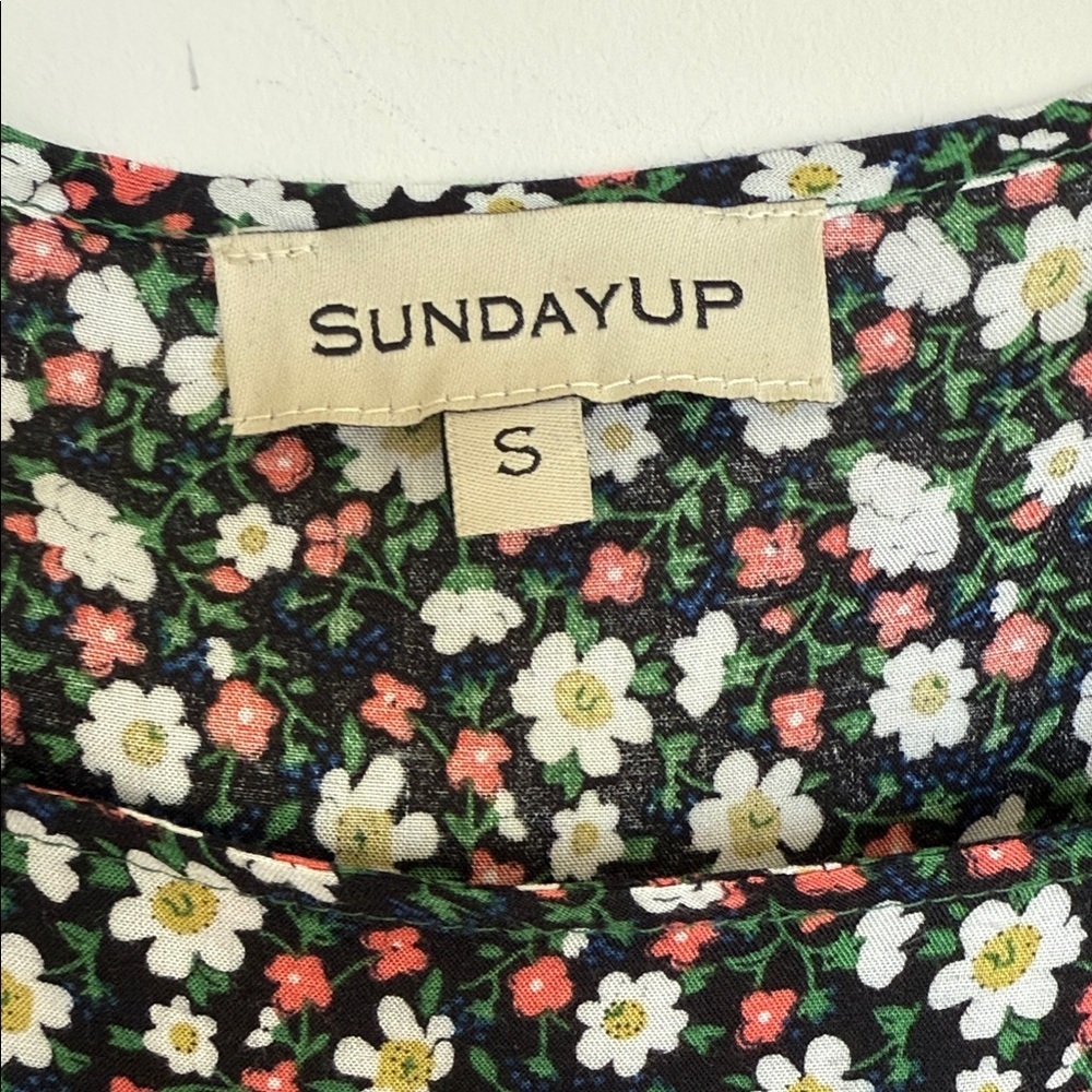 Sunday Black Floral Long Sleeve Dress - Picture 3 of 8